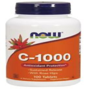 NOW Foods Vitamin C-1000 with Rose Hips - Sustained Release - 100 tabs