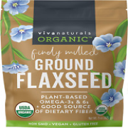 Organic Ground Flaxseed - Premium Quality Plant-Based Protein and Vegan Omega 3