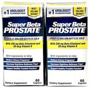 2 BOXES New Vitality Super Beta Prostate Urinary Health Caplets - 60 Count NEW