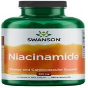 Swanson Niacinamide Boost Energy & Cardiovascular Support 500mg 250 Capsules