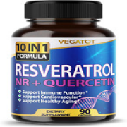 10 in 1 High Strength Resveratrol 11,500MG with Quercetin Healthy Aging Immune B