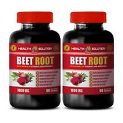 brain support supplement - BEET ROOT - beet with nitric oxide pills 2 Bottles