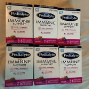 (6) Pedialyte w/Immune Support Electrolyte Powder Berry 6ct  each Exp 9/2024