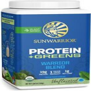 Sunwarrior Warrior Blend Protein Greens Powder Drink Mix BCAA Plant Based 1.65lb