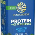 Sunwarrior Warrior Blend Protein Greens Powder Drink Mix BCAA Plant Based 1.65lb