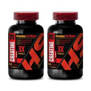 Monohydrate Power - CREATINE 3X - Strength and Size 2 Bottle 180 Tablets