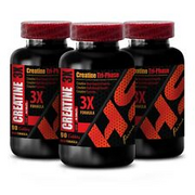 Pyruvate muscle growth - CREATINE 3X - creatine monohydrate powder - 3 Bottles