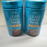 2 GNC Total Lean Shake ENERGY Dietary Supplement Chocolate Fudge 1.67LB EXP 6/25