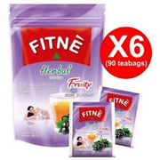 90 Bags FITNE Black Currant Herbal Fruity Tea Garcinia Senna Infusion Detox Diet