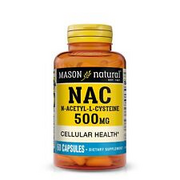 MASON NATURAL NAC N-Acetyl L-Cysteine 500 mg - 60 Count (Pack of 1), White