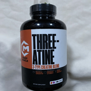 Crazy Muscle Three-atine Premium 3x Creatine 180 Tablets Exp 03/26