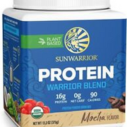 Sunwarrior Warrior Blend Organic Vegan Plant Protein Powder with BCAAs, 13.2 oz