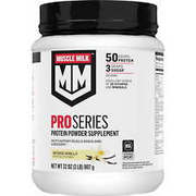 NEW Muscle Milk Pro Series Protein Powder, Intense Vanilla, 50g Protein, 2 Pound