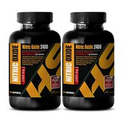 muscle supplements - NITRIC OXIDE 2400 - post workout supplements - 2 Bottles