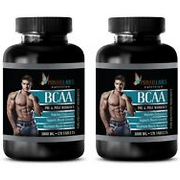 bcaa amino acids - BCAA 3000mg - amino build - 2 Bottles 240 Tablets