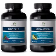 Metabolism booster - GRAPE SEED EXTRACT – KOREAN GINSENG COMBO - ginseng capsule