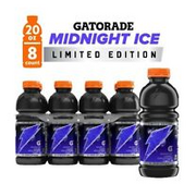 Gatorade MIDNIGHT ICE Sports Drink LIMITED EDITION Exclusive, 20 Fl Oz (8 Pack)