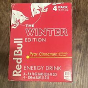 NEW Red Bull Winter Edition(2023) Pear Cinnamon(4pk x 8.4oz) FREE SHIP 7/24