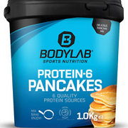 Bodylab24 Protein-6 Pancakes DOPPEL SCHOKOLADE 1 KG, mit fast 60% Eiweiß