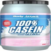 Body Attack 100% Casein Protein, 900 g Dose, Strawberry White Chocolate