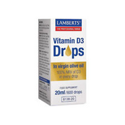 LAMBERTS Vitamin D3 Tropfen in nativem Olivenöl 20ml