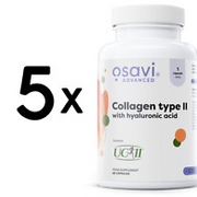 (300 g, 412,02 EUR/1Kg) 5 x (Osavi Collagen Type II with Hyaluronic Acid - 60 c