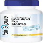 fair & pure Spirulina Pur (500 mg), 750 Tabletten Dose
