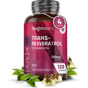 240 Stk. (2 Jahr.) Trans- Resveratrol - Quercetin - 550mg - Antioxidant