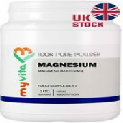 Magnesium Citrate Powder Energy healthy bones & muscles 100g- 250g-500g MyVita