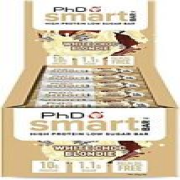PhD Smart Bar High Protein Low Sugar Chocolate Coated Snack White Chocolate 24
