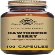 Solgar Hawthorne Berry Vegetable Capsules - Pack of 100 - Powdered Extract -...