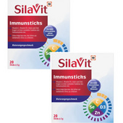 2xPack SilaVit Immune Sticks Blood Orange Flavor - 40 Pcs