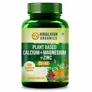 Himalayan Organics Plant Based Calcium Magnesium Zinc D3 & K2 Whole Food Natural