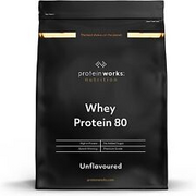 Whey Protein 80 Powder Unflavoured 2kg Protein Works DATED SEP/23
