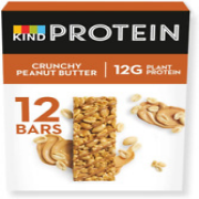 KIND High Protein Bars, Healthy Gluten Free & Low Calorie Snacks, Crunchy Peanut