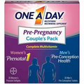 One A Day Pre-Pregnancy Multivitamin Supplement Couple's Pack - Exp 09/2024