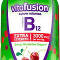 Vitafusion Extra Strength Vitamin B12 Gummy Vitamins for Energy Metabolism Suppo