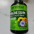 Naturelo Magnesium Glycinate Chelate Complex 200mg *LARGER 240 Veg Caps EXP10/24