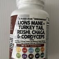 Clean Nutraceuticals Lions Mane Turkey Tail Reishi Chaga Cordyceps Exp. 9/25
