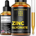 Zinc Supplements 50mg | Liquid Supplement | Glycinate Drops for...
