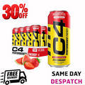 C4 Energy Drink 16oz Pack of 12 Strawberry Watermelon Ice Sugar Free Pre Workout