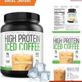 Iced Coffee, High Protein Coffee Keto Friendly, 18g of Protein, 2g Carbs, Nat...