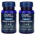2 BOTTLES: Life Extension FLORASSIST Mood Improve, 30 Caps, NEW