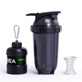 18oz Protein Shaker Bottle - Shaker Cup with Powder Funnel & Mixer - Dishwasher