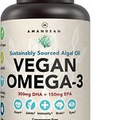 Vegan Omega 3 Supplement. Premium Fish Oil Alternative! Algae DHA