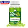 Sea Moss Gummies 1200mg - Irish sea Moss raw Bladderwrack Burdock Root for Adult