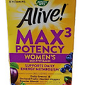 Nature's Way Alive! Max3 Daily Max Potency Women's Multi-Vitamin 90 tablets NEW