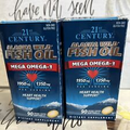 21st Century Alaska Wild Fish Oil Mega Omega-3 90 Sgels (2 Pack) EXP 09/24.