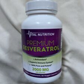 Pure Resveratrol 2000mg 90 Veggie Capsules Exp 10/25