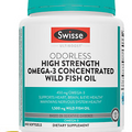 Wild Fish Oil Omega 3 - EPA DHA Fish Oil Supplements - Burpless & Odorless - Hel